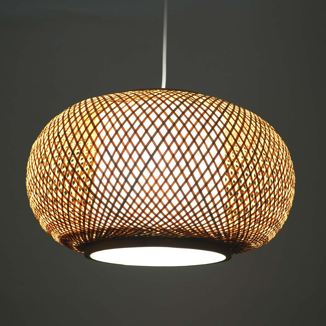 Sanico Goldlux lampa wisząca EMILIA 1xE27 41cm naturalna beżowa w stylu boho IP20 - 331168 - obrazek 8