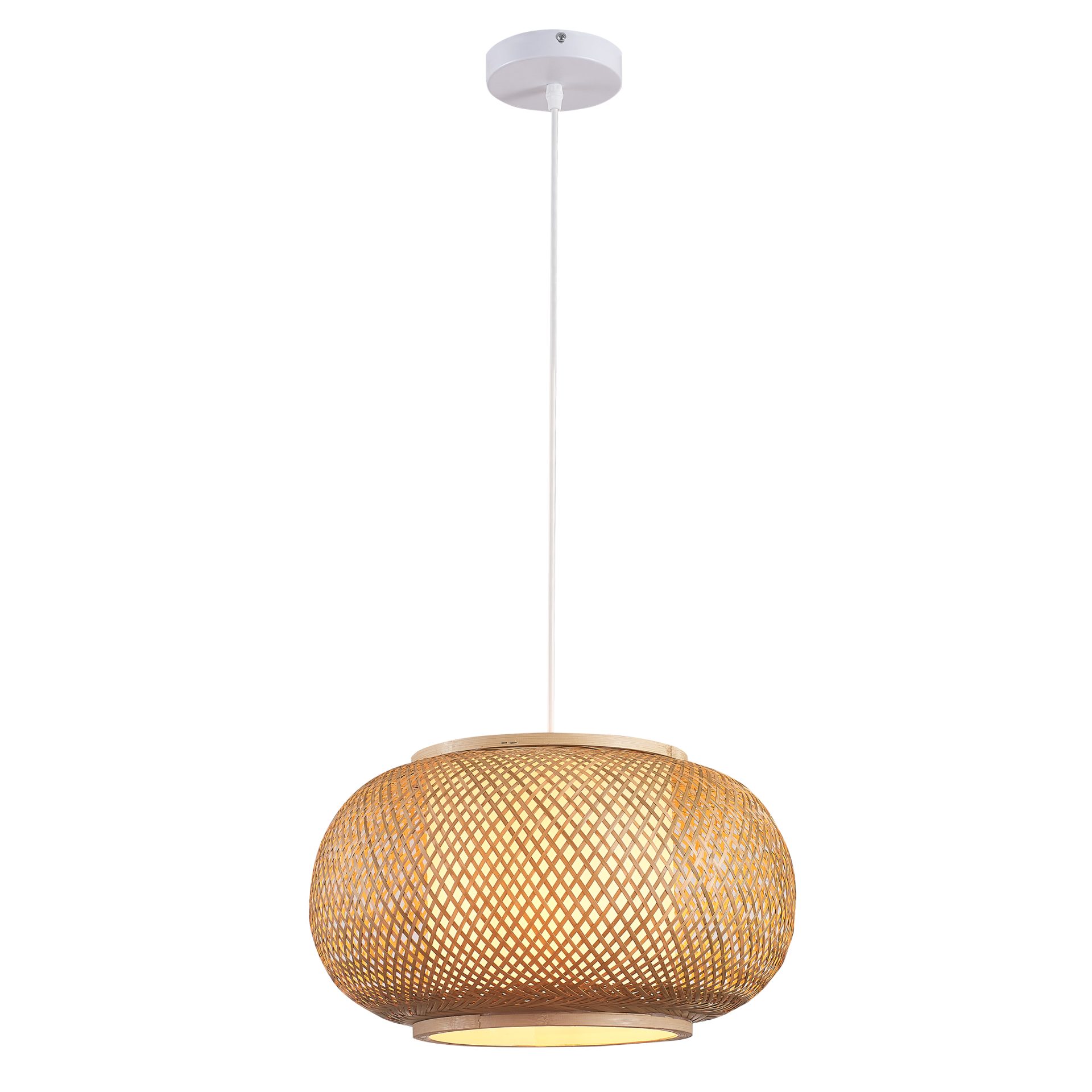 Sanico Goldlux lampa wisząca EMILIA 1xE27 41cm naturalna beżowa w stylu boho IP20 - 331168 - obrazek 7