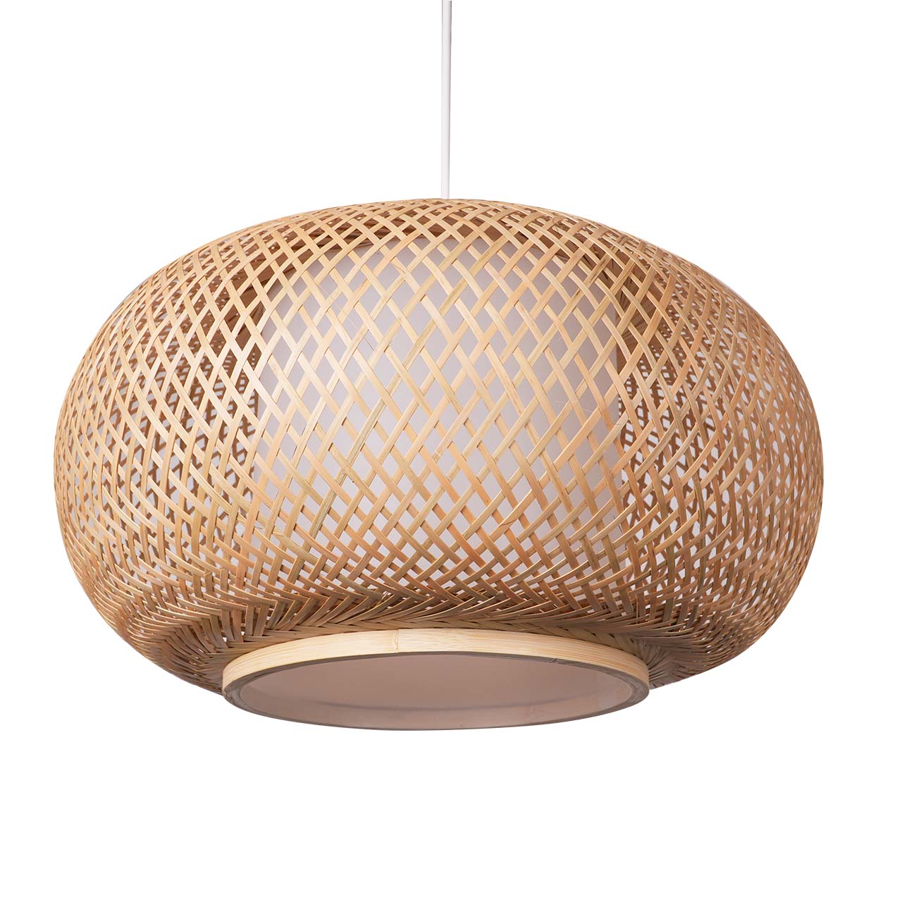 Sanico Goldlux lampa wisząca EMILIA 1xE27 41cm naturalna beżowa w stylu boho IP20 - 331168 - obrazek 4