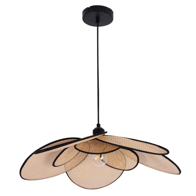 Sanico Goldlux lampa wisząca TOBAGO 1xE27 60cm naturalna beżowa w stylu boho IP20 - 331182