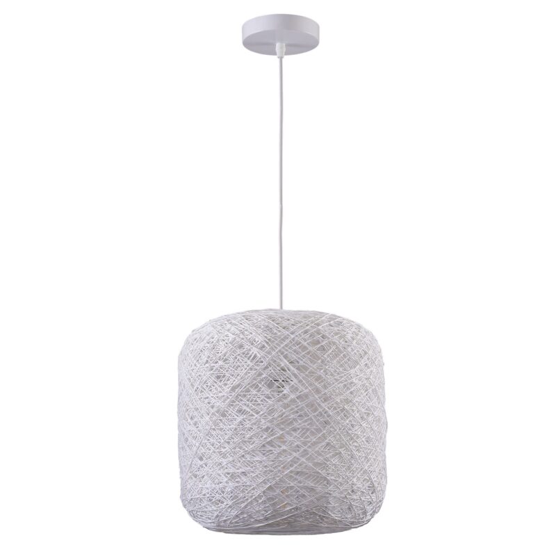 Sanico Goldlux lampa wisząca IGA 1xE27 30cm biała IP20 - 332240