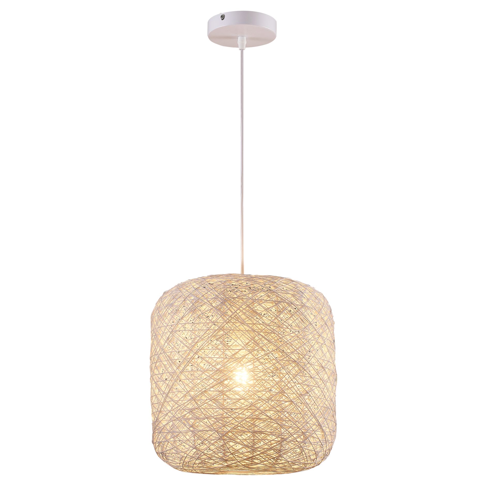 Sanico Goldlux lampa wisząca IGA 1xE27 30cm biała IP20 - 332240 - obrazek 4