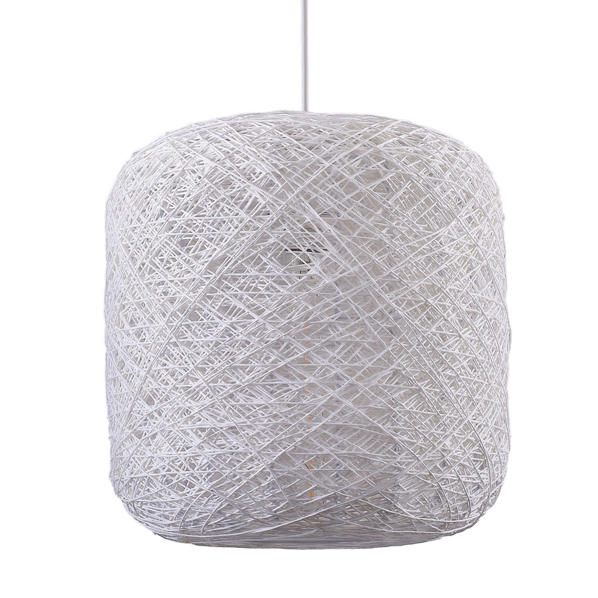 Sanico Goldlux lampa wisząca IGA 1xE27 30cm biała IP20 - 332240 - obrazek 3