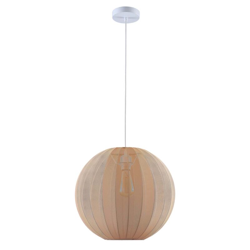 Sanico Goldlux lampa wisząca SENSAI 1xE27 40cm beżowa IP20 - 333605