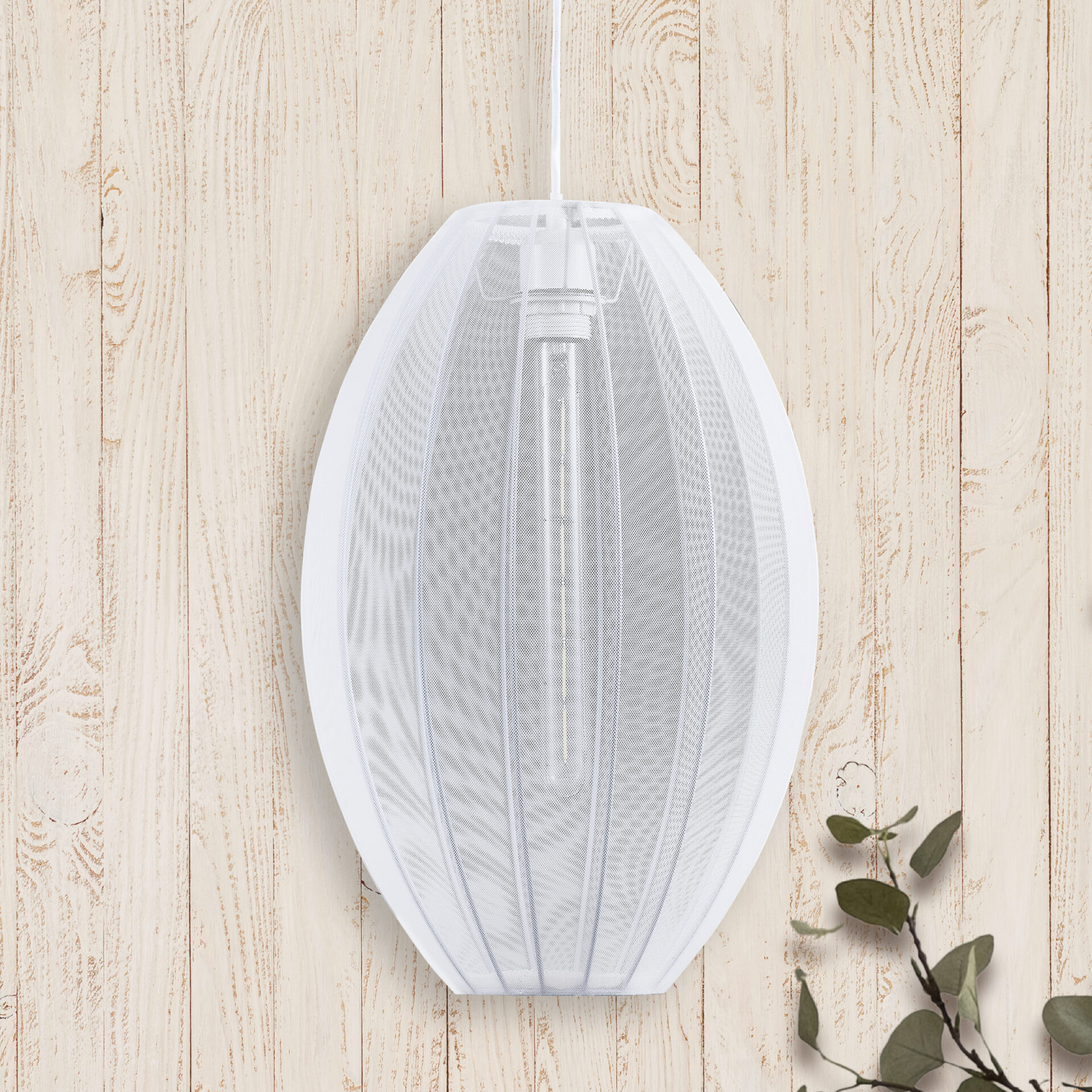 Sanico Goldlux lampa wisząca KAREI 1xE27 30cm biała IP20 - 330628 - obrazek 7