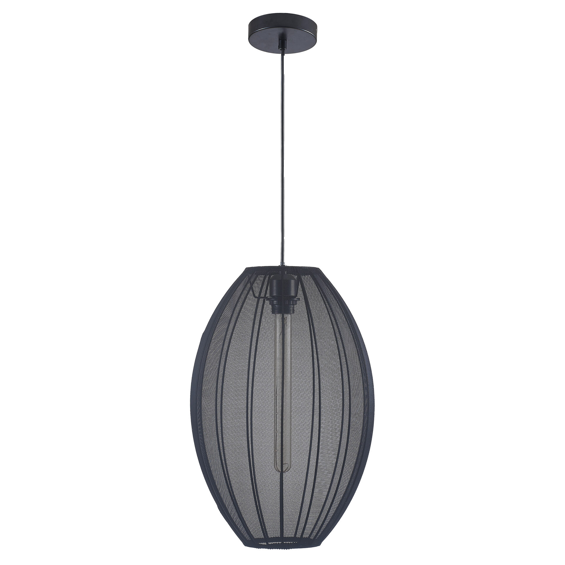 Sanico Goldlux lampa wisząca KAREI 1xE27 30cm czarna IP20 - 330611