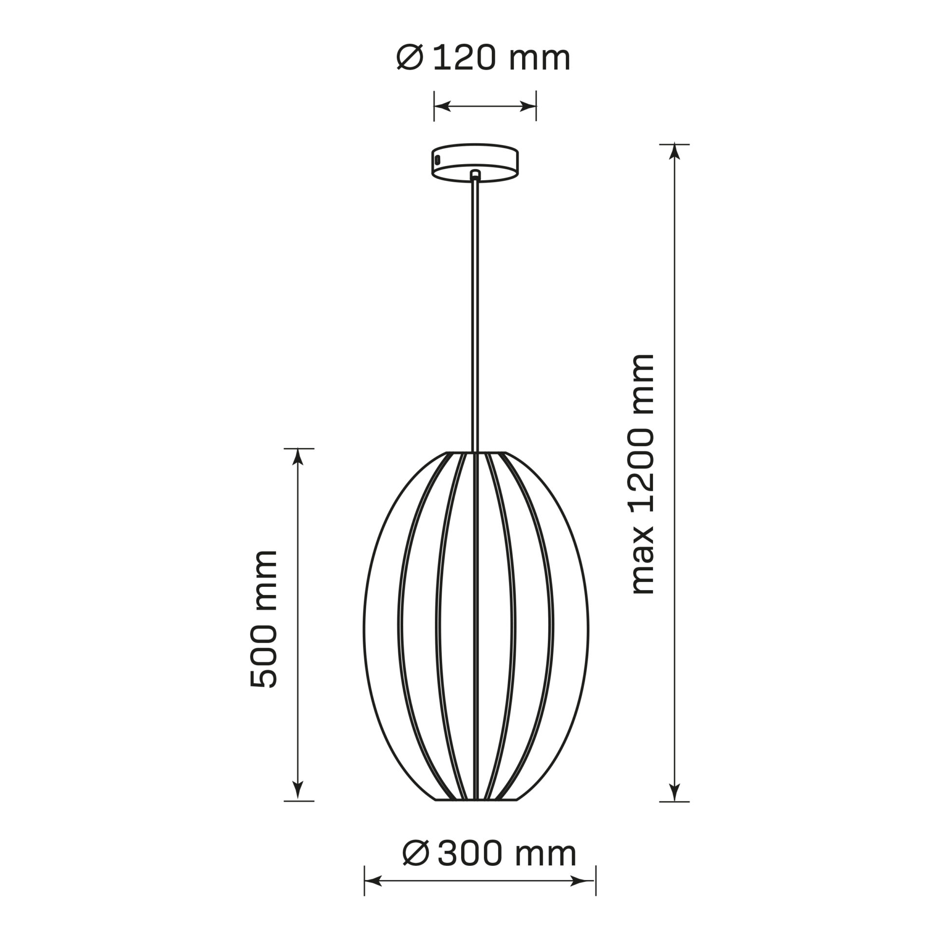 Sanico Goldlux lampa wisząca KAREI 1xE27 30cm czarna IP20 - 330611 - obrazek 9