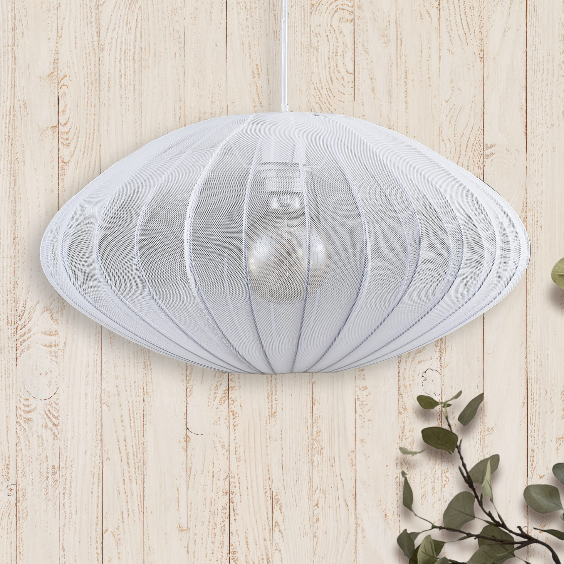 Sanico Goldlux lampa wisząca KINU 1xE27 50cm biała IP20 - 330604 - obrazek 7