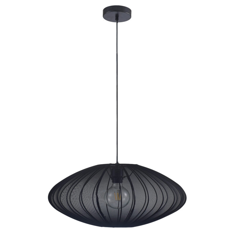 Sanico Goldlux lampa wisząca KINU 1xE27 50cm czarna IP20 - 330598