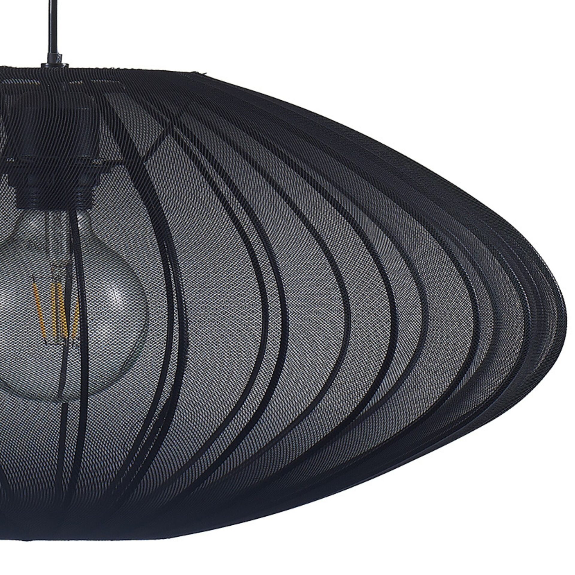 Sanico Goldlux lampa wisząca KINU 1xE27 50cm czarna IP20 - 330598 - obrazek 3