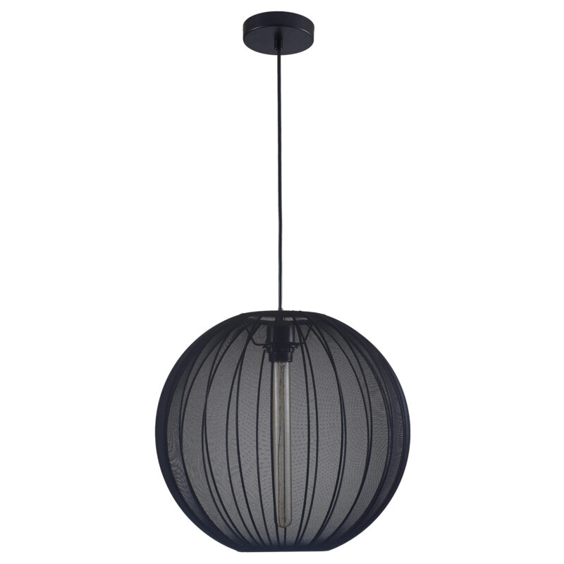 Sanico Goldlux lampa wisząca SENSAI 1xE27 40cm czarna IP20 - 330574